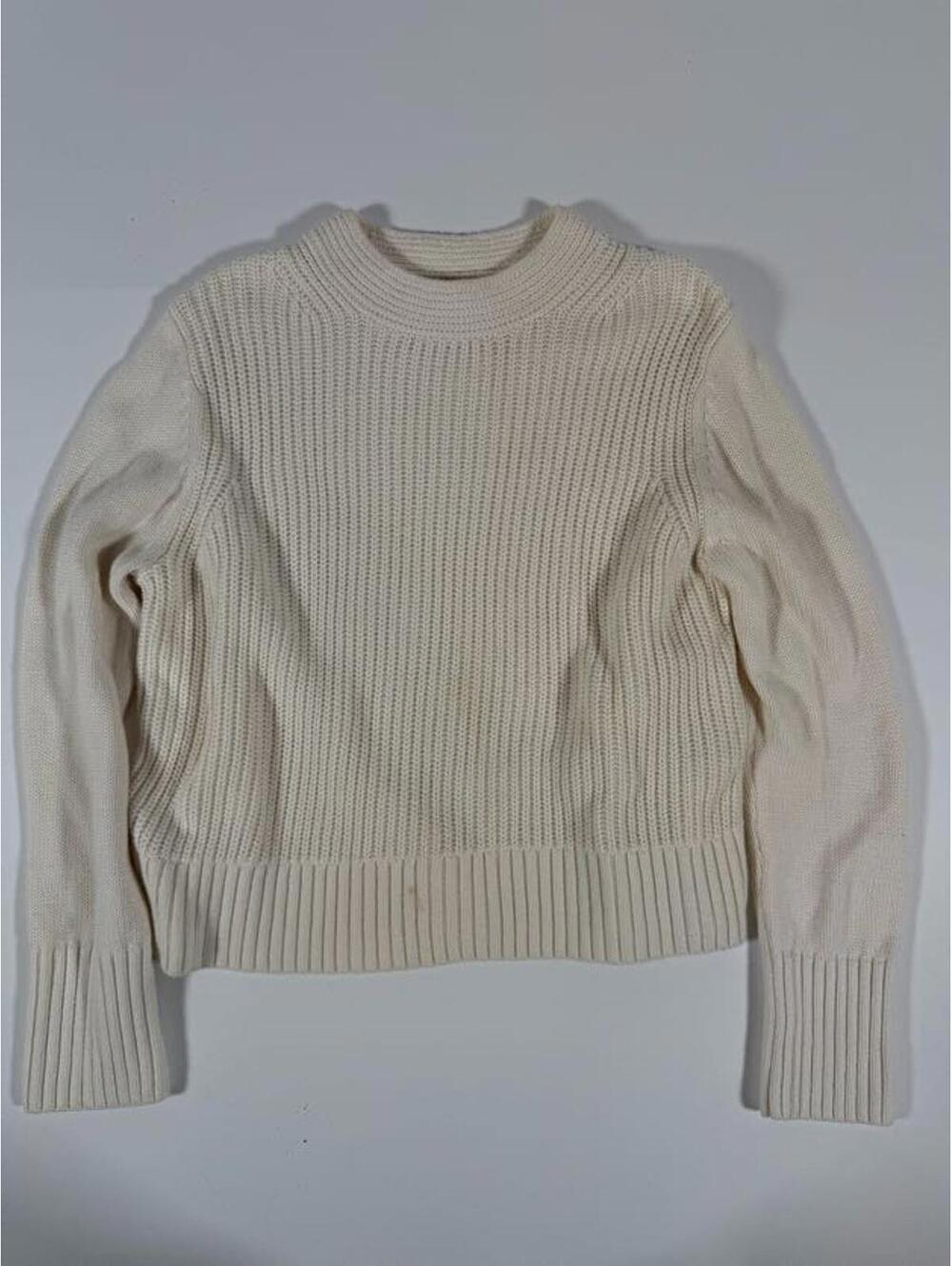 Banana Republic Cream Knit Sweater Size L